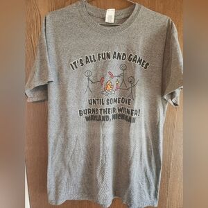 Wayland Michigan Gray Graphic T-Shirt